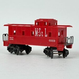 Lionel 6059 Red MStL Vintage Train Caboose Plastic Model Built By Lionel